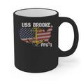 USS Brooke FFG-1 Frigate Veterans Day Son Father Grandpa Dad Graphic Print Coffee Mug