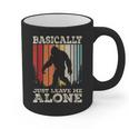 Vintage Basically Just Leave Me Alone Bigfoot Introverts Graphic Print Coffee Mug Vintage Basically Just Leave Me Alone Bigfoot Introverts Graphic Print Coffee Mug