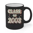 Vintage Class Of 2003 03 High School Graduation Graphic Print Coffee Mug