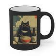 Vintage Japanese Cat Ramen Cat Dad Retro Graphic Women Graphic Print Coffee Mug Vintage Japanese Cat Ramen Cat Dad Retro Graphic Women Graphic Print Coffee Mug