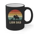 Vintage Lion Dad Father Grandpa Father's Day Graphic Print Coffee Mug