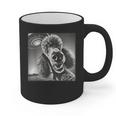 Vintage Poodle Selfie With UFO Alien Photobooth Dog Mom Dad Graphic Print Coffee Mug