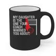 Volleyball Mom Dad Parent Shirt Daughter Player Graphic Print Coffee Mug