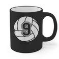 Volleyball Player 9 Volleyball Mom Dad Jersey Number 9 Graphic Print Coffee Mug