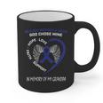 I Wear Blue In Memory Of My Grandpa Colon Cancer Awareness Graphic Print Coffee Mug