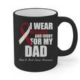 I Wear Burgundy Ivory For My Dad Oral Head Neck Cancer Graphic Print Coffee Mug