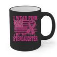 I Wear Pink In Memory Of My Stepdaughter Breast Cancer Graphic Print Coffee Mug