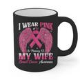 I Wear Pink In Memory Of My Wife Breast Cancer Awareness Day Graphic Print Coffee Mug I Wear Pink In Memory Of My Wife Breast Cancer Awareness Day Graphic Print Coffee Mug