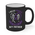 I Wear Purple In Memory Of My Father Alzheimers Awareness Graphic Print Coffee Mug I Wear Purple In Memory Of My Father Alzheimers Awareness Graphic Print Coffee Mug