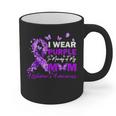 I Wear Purple In Memory Of My Mom Alzheimers Awareness Graphic Print Coffee Mug I Wear Purple In Memory Of My Mom Alzheimers Awareness Graphic Print Coffee Mug