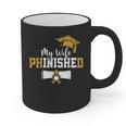 My Wife Phinished PhD Graduation Family Matching Graphic Print Coffee Mug
