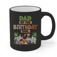 Wild Dad Of The Birthday Girl Zoo Safari Jungle Animal Graphic Print Coffee Mug