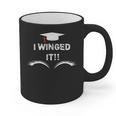 I Winged It Cosmetology Graduation Graphic Print Coffee Mug