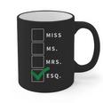 Woman Law School Lawyer Graduation Attorney Graphic Print Coffee Mug
