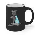 Women Dog Pitbull I Love Dad Tattoo Graphic Print Coffee Mug Women Dog Pitbull I Love Dad Tattoo Graphic Print Coffee Mug