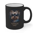 Yorkie Dad Cute Cool Dog In Sunglasses C Graphic Print Coffee Mug