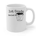 1st Grade Nailed It Kids Graduation TShirt Second Grade Graphic Print Coffee Mug