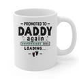 2nd Baby Announcement For Dad Promoted To Daddy Again 2026 Graphic Print Coffee Mug