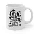 5th Grade Graduate 2021 Graduate Quarantine Fifth Graduation Graphic Print Coffee Mug