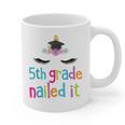 5th Grade Nailed ItShirt Unicorn Graduation Class Of 2018 Graphic Print Coffee Mug