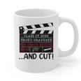 8th Grade Graduation 2026 Graduate Clapperboard Graphic Print Coffee Mug