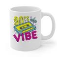 90's Vibe Retro Style Cassette Tape Nostalgia 1990s Party Graphic Print Coffee Mug