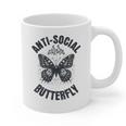 Anti-Social Butterfly Awkward Introvert Homebody Humor Graphic Print Coffee Mug Anti-Social Butterfly Awkward Introvert Homebody Humor Graphic Print Coffee Mug