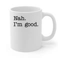 Antisocial Nah I'm Good Introvert Sarcastic Saying Graphic Print Coffee Mug