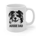 Aussie Dad Australian Shepherd Dog Dad For Men Graphic Print Coffee Mug