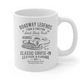 Automotive Nostalgia Classic Car Cruise-In Distressed Premium Tri-Blend Graphic Print Coffee Mug