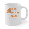 Basketball Not Yelling This Is My Basketball Coach Dad Graphic Print Coffee Mug