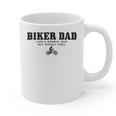 Biker Dad Mountain Bike MTB Father's Day Cyclist Graphic Print Coffee Mug