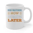 Bird Watching Now Minimal Socializing Introvert Vintage Graphic Print Coffee Mug Bird Watching Now Minimal Socializing Introvert Vintage Graphic Print Coffee Mug