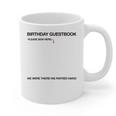 Birthday Guestbook Signable Memory Board Graphic Print Coffee Mug Birthday Guestbook Signable Memory Board Graphic Print Coffee Mug