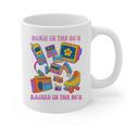 Born In The 80s Raised In The 90s Nostalgia Retro Memories Premium Tri-Blend Graphic Print Coffee Mug