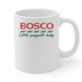 Bosco Little Puppets Help Irish Nostalgia Retro 80s Premium Tri-Blend Graphic Print Coffee Mug
