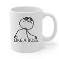 Like A Boss Rage Comic Meme Classic Internet Nostalgia Tee Graphic Print Coffee Mug Like A Boss Rage Comic Meme Classic Internet Nostalgia Tee Graphic Print Coffee Mug