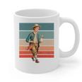 Boy Goose Vintage Rural Pastoral Charm Nostalgia Simple Life Graphic Print Coffee Mug