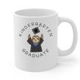 Boys Girls Kindergarten Graduate Sloth Graduation Cap Graphic Print Coffee Mug