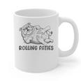Bulldog Rolling Fatties Dog Mom Dad Owner Graphic Print Coffee Mug Bulldog Rolling Fatties Dog Mom Dad Owner Graphic Print Coffee Mug