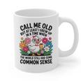 Call Me Old Seniors Nostalgia Retro Humor Casual Graphic Print Coffee Mug