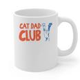 Cat Dad Club Life Is Better With Cats Father's Day 2 Sided Graphic Print Coffee Mug