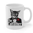The Cat Father Cool Cat Dad Cat Lovers Graphic Print Coffee Mug