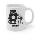 Cat What Humor Introvert Anti-Social Graphic Print Coffee Mug