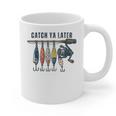 Catch Ya Later Vintage Fishing Lures Outdoor Dad Son Graphic Print Coffee Mug