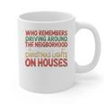 Christmas Lights Nostalgia – Holiday Memory Christmas Spirit Premium Tri-Blend Graphic Print Coffee Mug