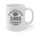 Class Of 1982 Graduation Yr High School Pride Vintage Retro Graphic Print Coffee Mug