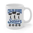 Color Guard Senior 2026 Flags Marching Band Graduation Grad Graphic Print Coffee Mug