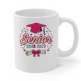 Coquette Pink Bow Senior 2026 2027 Graduation Graphic Print Coffee Mug