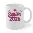 Coquette Pink Bow Senior 2026 Class Of Graduation Graphic Print Coffee Mug